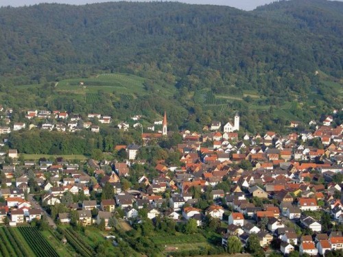 Luftbild Ortsteil Großsachsen