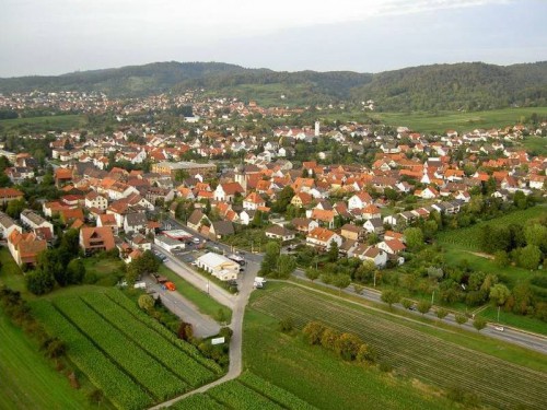Luftbild Ortsteil Leutershausen 